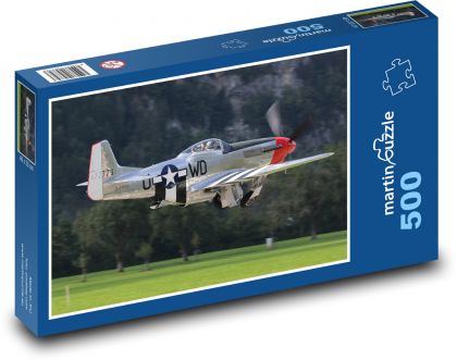 Samolot - Puzzle 500 elementów, rozmiar 46x30 cm