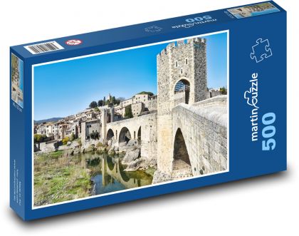 Mittelalterbrücke - Puzzle - 500 Teile