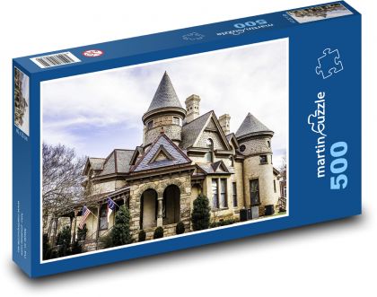 Dom wiktoriański - Puzzle 500 elementów, rozmiar 46x30 cm