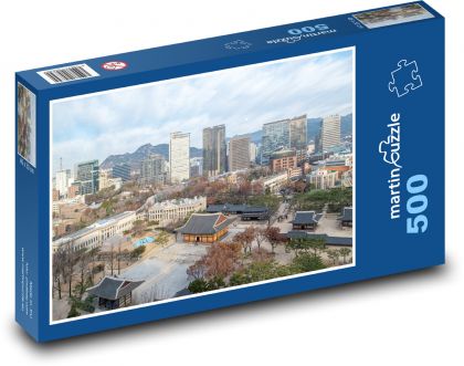 Hanok - Soul, Korea - puzzle 500 dílků