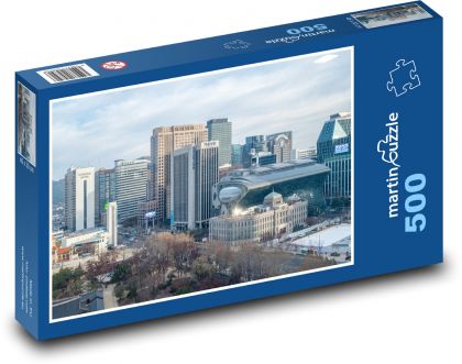 Budynek - tradycyjny - Puzzle 500 elementów, rozmiar 46x30 cm