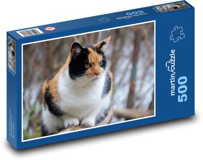 Kot - Puzzle 500 elementów, rozmiar 46x30 cm
