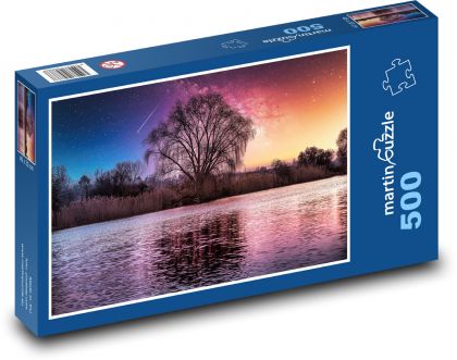 Rieka - hviezdna obloha - Puzzle 500 dielikov, rozmer 46x30 cm 