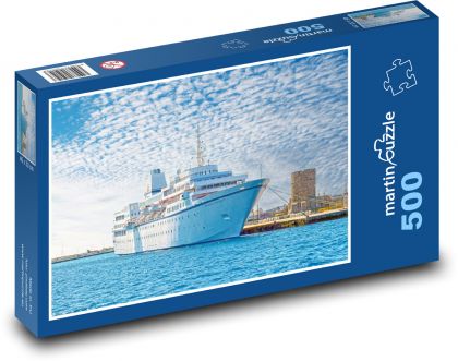 Loď - přístav - puzzle 500 dílků