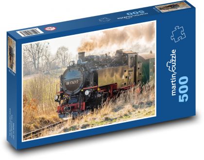 Parná lokomotíva - Puzzle 500 dielikov, rozmer 46x30 cm 
