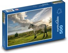 Kůň - příroda Puzzle 500 - 46x30 cm