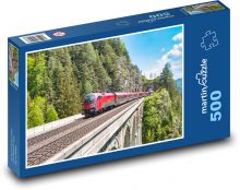 Vlak - lokomotiva Puzzle 500 dílků - 46 x 30 cm