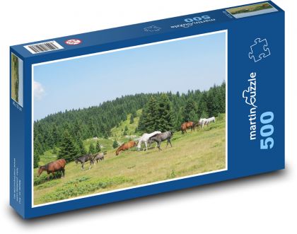 Tiere - Pferde - Puzzle - 500 Teile