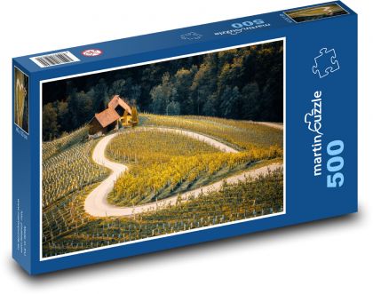 Winnice - drogi - Puzzle 500 elementów, rozmiar 46x30 cm