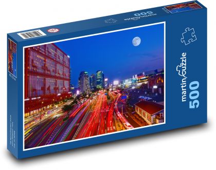 South Korea - Seoul - Puzzle of 500 pieces, size 46x30 cm 