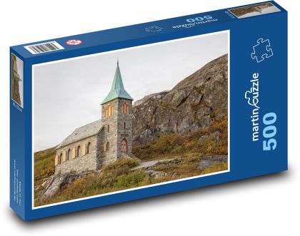 Church - Norway - Puzzle of 500 pieces, size 46x30 cm 