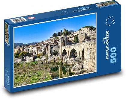 Most średniowieczny - Puzzle 500 elementów, rozmiar 46x30 cm