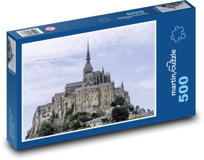 Francja - Mont Saint Michel - Puzzle 500 elementów, rozmiar 46x30 cm