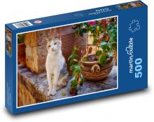 Kočka - zvíře Puzzle 500 dílků - 46 x 30 cm