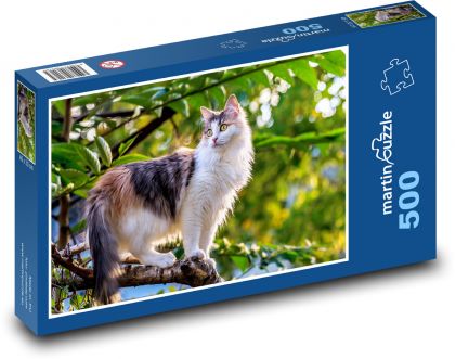 Mazlíček - kočka na stromě - puzzle 500 dílků
