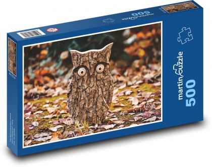 Bark - owl - Puzzle of 500 pieces, size 46x30 cm 