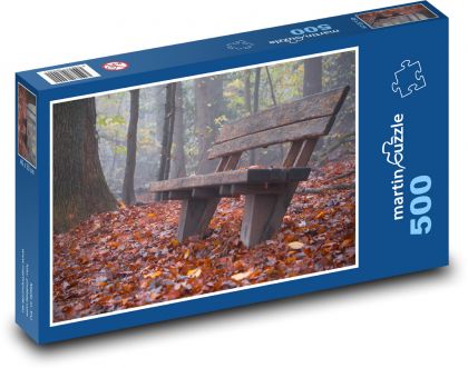 Park - Bench - Puzzle of 500 pieces, size 46x30 cm 