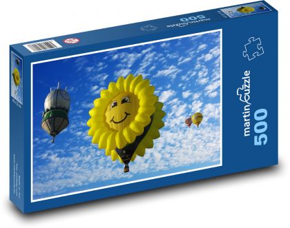 Balon na ogrzane powietrze - Puzzle 500 elementów, rozmiar 46x30 cm