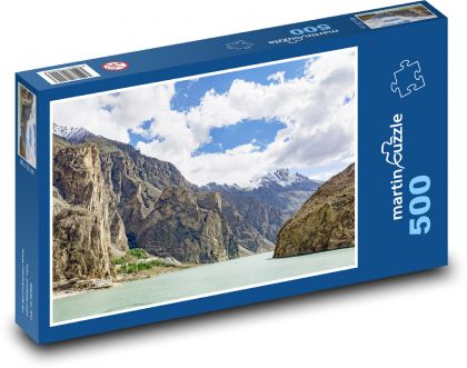 Jezero - Pakistán - puzzle 500 dílků