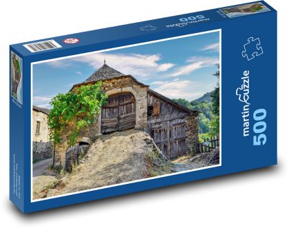 Wieś - stodoła - Puzzle 500 elementów, rozmiar 46x30 cm