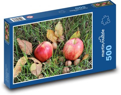Orzechy - jabłka - Puzzle 500 elementów, rozmiar 46x30 cm