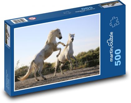 Combat - Horses - Puzzle of 500 pieces, size 46x30 cm 