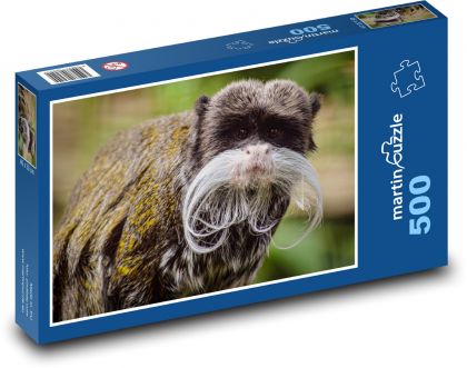 Małpa - Tamarin - Puzzle 500 elementów, rozmiar 46x30 cm