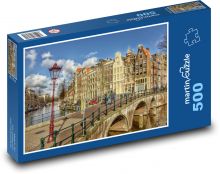 Amsterdam - Keizersgracht, Nizozemí Puzzle 500 - 46x30 cm