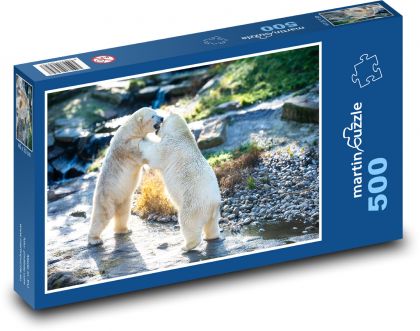 Bílí medvědi - puzzle 500 dílků