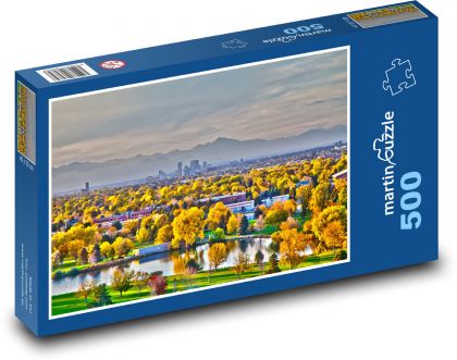 City - Autumn - Puzzle of 500 pieces, size 46x30 cm 