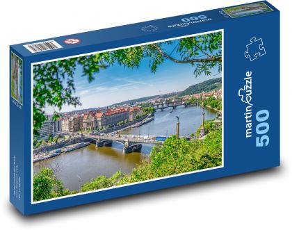 Praga - Wełtawa - Puzzle 500 elementów, rozmiar 46x30 cm