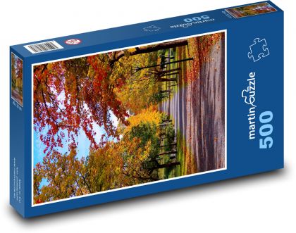 Park - jesień - Puzzle 500 elementów, rozmiar 46x30 cm