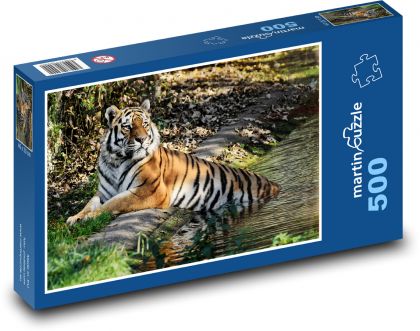Tiger im Wasser - Puzzle - 500 Teile