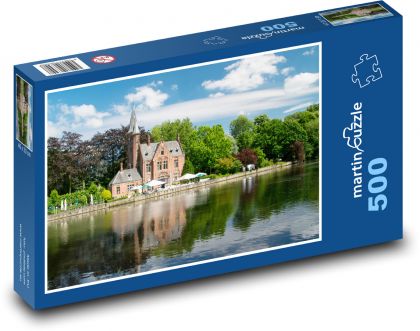 Belgie - hrad - Puzzle 500 dílků, rozměr 46x30 cm