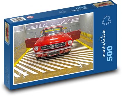Auto - garáže - puzzle 500 dílků