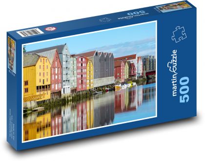 Norwegia - Trondheim - Puzzle 500 elementów, rozmiar 46x30 cm
