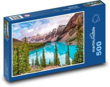 Horské jezero Puzzle 500 - 46x30 cm