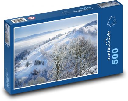 Hory - zimní krajina - puzzle 500 dílků