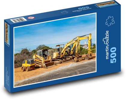 Pracovné stroje - Puzzle 500 dielikov, rozmer 46x30 cm 