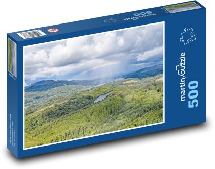 Příroda - duha - puzzle 500 dílků