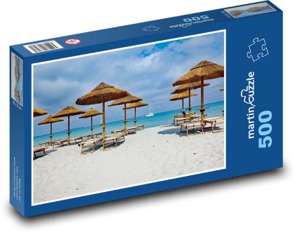 Beach - Paradise - Puzzle of 500 pieces, size 46x30 cm 