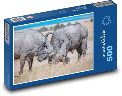Safari - byvol - Puzzle 500 dielikov, rozmer 46x30 cm 
