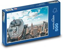 New York - dalekohled Puzzle 500 - 46x30 cm