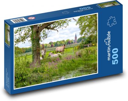 Holland - Horses - Puzzle of 500 pieces, size 46x30 cm 