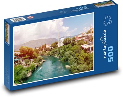 Bosna a Hercegovina - Mostar - Puzzle 500 dielikov, rozmer 46x30 cm 