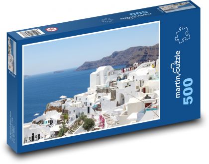 Greece - Santorini - Puzzle of 500 pieces, size 46x30 cm 