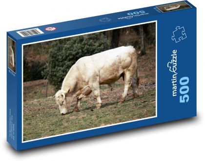 Kráva - hospodářské zvíře - puzzle 500 dílků