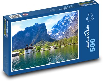 Königssee - jezioro, Niemcy - Puzzle 500 elementów, rozmiar 46x30 cm
