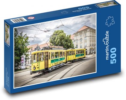 Historic tram - Germany - Puzzle of 500 pieces, size 46x30 cm 