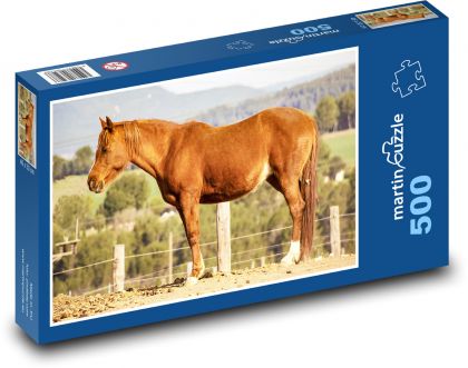 Horse - Puzzle of 500 pieces, size 46x30 cm 